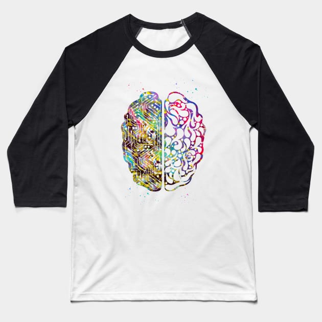 Artificial intelligence Baseball T-Shirt by erzebeth